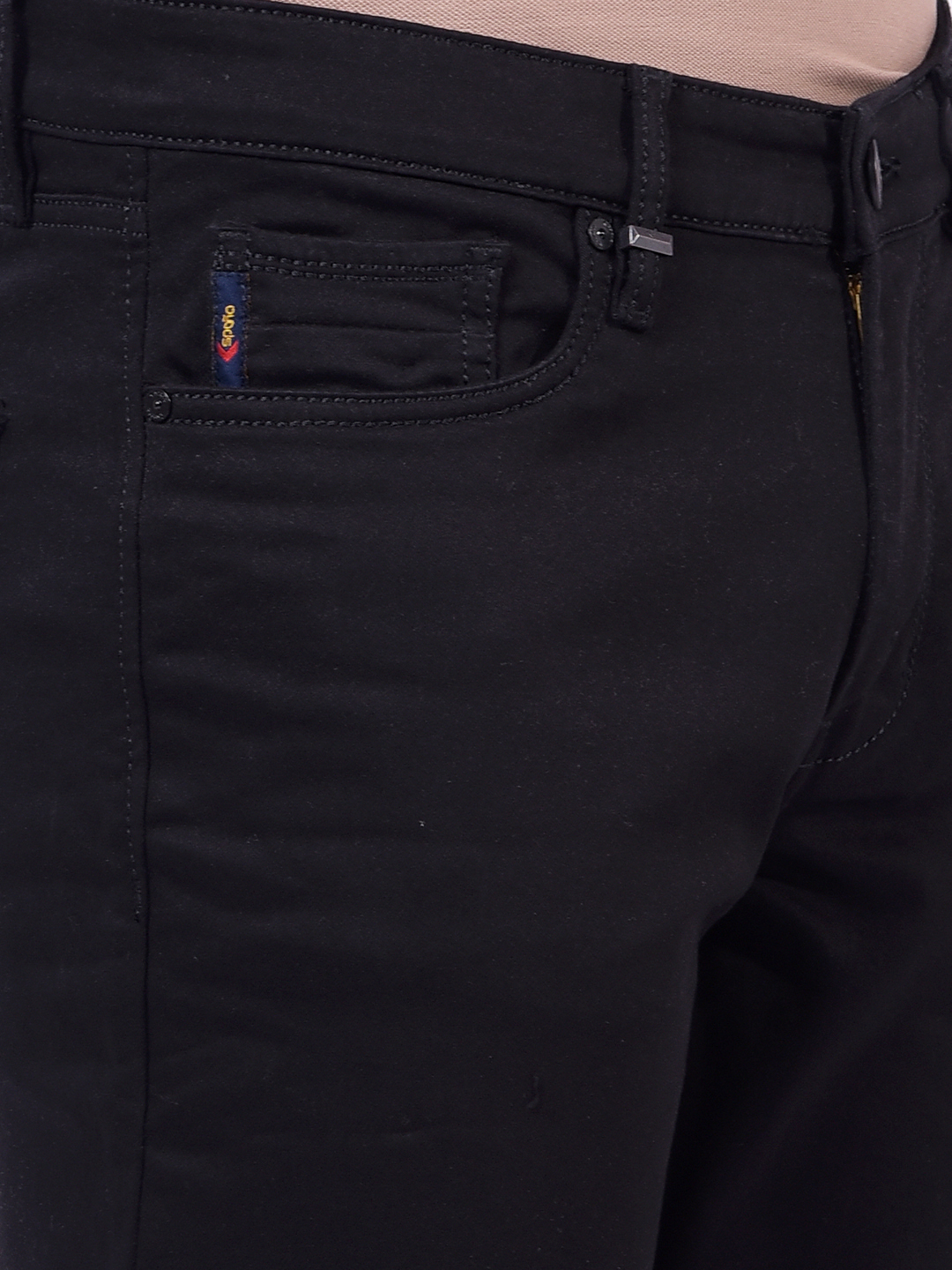 Numero Uno Men Black Regular Fit Sustainable Stretchsble Jeans